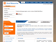 Tablet Screenshot of excelwirecut.com